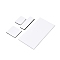 Square & Rectangle Double Sided Self Adhesive Hook and Loop Tapes, Magic Tapes with Nylon and Polyester, Black, 60~200x60~115x3~3.5mm
