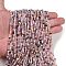 Natural Morganite Beads Strands, Faceted, Round, 3mm, Hole: 0.6mm, about 124~127pcs/strand, 14.65~15.04 inch(37.2~38.2cm)