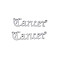 Non-Tarnish 304 Stainless Steel Connector Charms, Word, Cancer, 9x32x1mm, Hole: 0.8mm