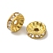 Brass Grade B Rhinestone Spacer Beads, Rondelle, Crystal, Golden, 10x4mm, Hole: 2mm