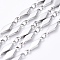 Tarnish Resistant 304 Stainless Steel Link Chains, Soldered, Rhombus, Stainless Steel Color, 13x4x1mm