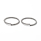 Non-Tarnish 304 Stainless Steel Open Jump Rings, Twist Ring, Stainless Steel Color, 21.3x1.1mm, Inner Diameter: 19mm