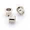 201 Stainless Steel European Bead Cores, Grommet for Polymer Clay Rhinestone Large Hole Beads Making, Stainless Steel Color, 8.5x8mm, Hole: 5mm