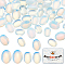 60Pcs 2 Styles Opalite Cabochons, Oval, 7~8x5~5x2.5~3mm, 30pcs/style