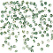 1 Strand Natural Green Spot Jasper Beads Strands, Flat Round/Disc, Heishi Beads, 4.3x2.5mm, Hole: 1mm, about 155pcs/strand, 14.90''(37.85cm)