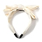 Cloth Bowknot Hair Bands for Women Girls, White, 170mm