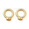 Brass Findings, Nickel Free, Bead Cap Bails, Real 18K Gold Plated, 8x7x3.5mm, 2mm/4.5mm inner diameter