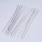 Tarnish Resistant 304 Stainless Steel Flat Head Pins, Stainless Steel Color, 45x0.6mm, 22 Gauge, Head: 1.5mm