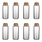 Glass Jar Glass Bottles, with Cork Stopper, Wishing Bottle, Bead Containers, Clear, 7x2.7cm, Bottleneck: 2cm in diameter, Capacity: 18ml(0.6 fl. oz)