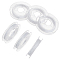 Tiger Tail Wire, Nylon-coated Stainless Steel, Round, WhiteSmoke, 0.38mm, about 32.81 Feet(10m)/Roll