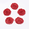 Handmade Woven Costume Accessories, Chiffon Cloth Flower, Red, 60x15mm