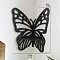 Wooden Butterfly Shelf for Crystals, Witchcraft Floating Wall Shelf, Candle Holder, Black, 280x310mm