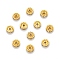 Iron Grade A Crystal Rhinestone Spacer Beads, Rondelle, Straight Edge, Golden, 7~8x3~3.5mm, Hole: 2mm