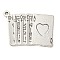 Zinc Alloy Pendants, Poker/Playing Cards, Cadmium Free & Nickel Free & Lead Free, Antique Silver, 30x22x2mm, Hole: 2mm