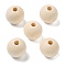Schima Wood European Beads, Round, PapayaWhip, 19.5x17.5mm, Hole: 5mm