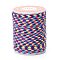 4-Ply Polycotton Cord Metallic Cord, Handmade Macrame Cotton Rope, for String Wall Hangings Plant Hanger, DIY Craft String Knitting, Purple, 1.5mm, about 4.3 yards(4m)/roll