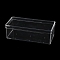 1 Grid Plastic Bead Containers with Cover, for Jewelry, Beads, Small Items Storage, Rectangle, Clear, 7.5x16.5x5.5cm