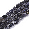 Natural Iolite Beads Strands, Nuggets, 6~10x5~7x2.5~5mm, Hole: 0.6mm, about 56~58pcs/strand, 15.94 inch(40.5cm)