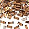 Preciosa® MAXIMA Crystal Fancy Stones, Czech Crystal, 435 26 212 Baguette, Dura Foiling, 10220 Smoked Topaz, 4x2mm