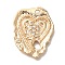 Brass Micro Pave Cubic Zirconia Pendants, Cadmium Free & Nickel Free & Lead Free, Heart Charms, Real 18K Gold Plated, 20x16x1.5mm, Hole: 1.8mm