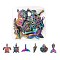 12Pcs 6 Style Ocean Themed Alloy Pendants, Cadmium Free & Lead Free, Fishtail & Tortoise & Mermaid & Spiral & Shell, Rainbow Color, 2pcs/style