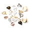 Brass Ear Cuff Findings, Mixed Color, 14~24x7~20x8~10mm