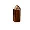 Pointed Tower Natural Tiger Eye Healing Stone Wands, for Reiki Chakra Meditation Therapy Decoration, Hexagonal Prism, 15x15x35mm