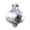 Transparent Plastic Fillable Ball Pendants Decorations, Christmas Tree Hanging Ornament, Lantern, 100x78mm