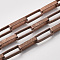 Unwelded Iron Paperclip Chains, Flat Oval, Drawn Elongated Cable Chains, with Spool, Red Copper, 19x7x4mm, about 32.8 Feet(10m)/roll
