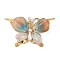 304 Stainless Steel and Acrylic and Plastic Pendants, Butterfly, 30.5x51.5x7.5mm, Hole: 2mm