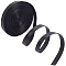5M Folding PU Leather Flat Cord, Black, 10x1mm, about 5.47 Yards(5m)/Bundle