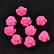 Resin Beads, Flower, Magenta, 6x4mm, Hole: 1mm