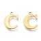 PVD Vacuum Plating  304 Stainless Steel Charms, Laser Cut, Alphabet, Golden, Letter.C, 12.5x9.5x0.8mm, Hole: 1mm
