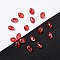 Czech Glass Beads, Tulip Petal/Lily Petal, Brown, 8.5x6x4mm, Hole: 1mm, about 37pcs/10g