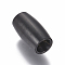 304 Stainless Steel Magnetic Clasps with Glue-in Ends, Matte, Oval, Gunmetal, 14x8mm, Hole: 5mm