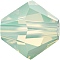 Preciosa® Crystal Beads, Czech Crystal, Bicone(451 69 302 Rondelle), 51000 Chrysolite Opal, 5mm, Hole: 1mm