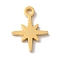 PVD Vacuum Plating 304 Stainless Steel Charms, Laser Cut, Star Charms, Golden, 10.5x8x1mm, Hole: 1.2mm