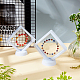 Superfindings 6set 10.9 см белые пластиковые стойки для демонстрации картинок с пленкой из ТПУ и подставкой для демонстрации базового браслета для демонстрации образцов медалей Perls и монет вызова ODIS-FH0001-01C-02-4