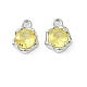 Латунные микро проложить кубического циркония подвески KK-L208-10P-04-2
