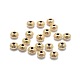 Гофрированные шарики из желтого золота KK-L183-031G-1