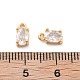 Латунные микропаве прозрачные кубические циркониевые подвески KK-G516-28G-3