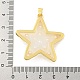 Подвески из латуни и эпоксидной смолы с покрытием стойки KK-C059-08B-G-3