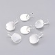 Сеттинги Leverback серьги латунь KK-C1244-20mm-S-FF-1