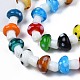 Гриб ручной Lampwork бисер пряди X-LAMP-R116-03A-3