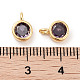 Латунные микро проложить кубического циркония подвески KK-C051-38G-05-3