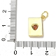 Латунные микро проложить кубического циркония подвески KK-I276-52G-3