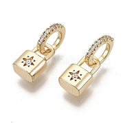 Латунные микро проложить кубического циркония подвески KK-R136-059-NF