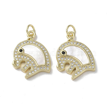 Латунные микро проложить кубического циркония подвески KK-G485-24C-G-1