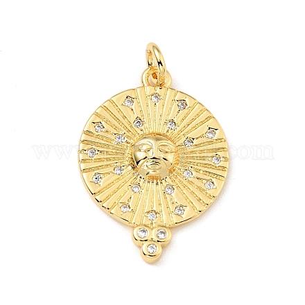 Латунные микро проложить кубического циркония подвески KK-G416-62G-1