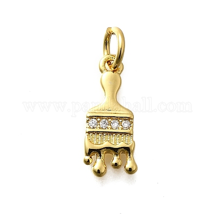 Латунные микро проложить кубического циркония подвески KK-P295-04G-1